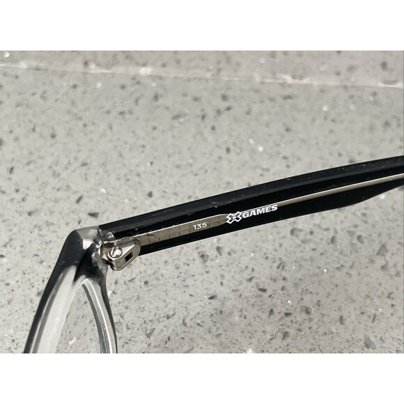 MARCHON X GAMES SUPERSLOPE 001 BLACK CLEAR EYEGLASSES FRAMES ONLY 50-15-135 - Picture 7 of 16